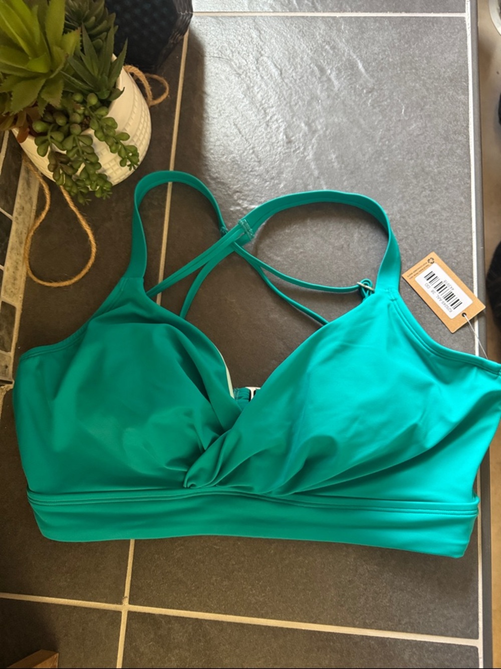 title nine 38D/DD Turquoise Metis Underwire Sport Bikini